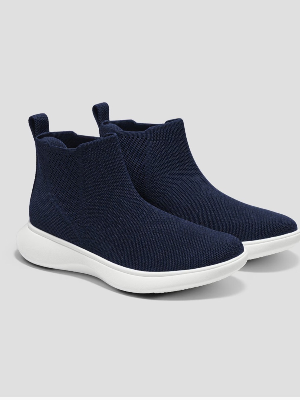 Vivaia Round Toe Slip-On Sneaker Urban Bootie Navy EU 40 Sz 9